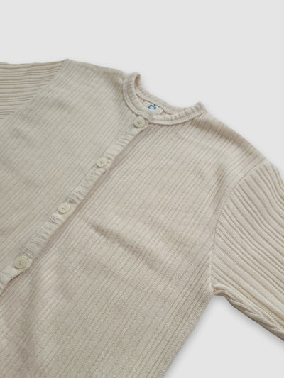 Ellis ribbed cardigan │ Cream