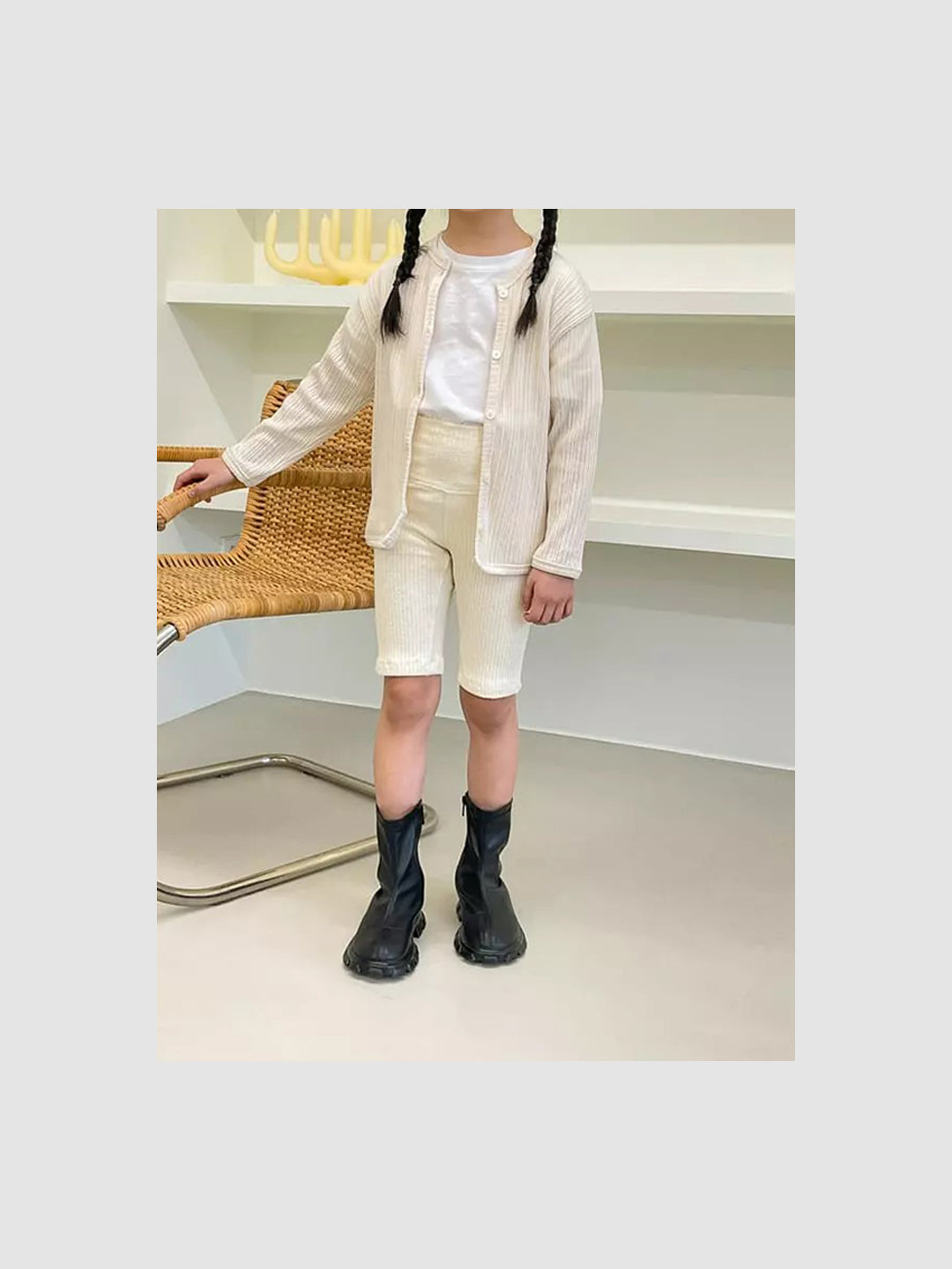 Ellis ribbed cardigan │ Cream