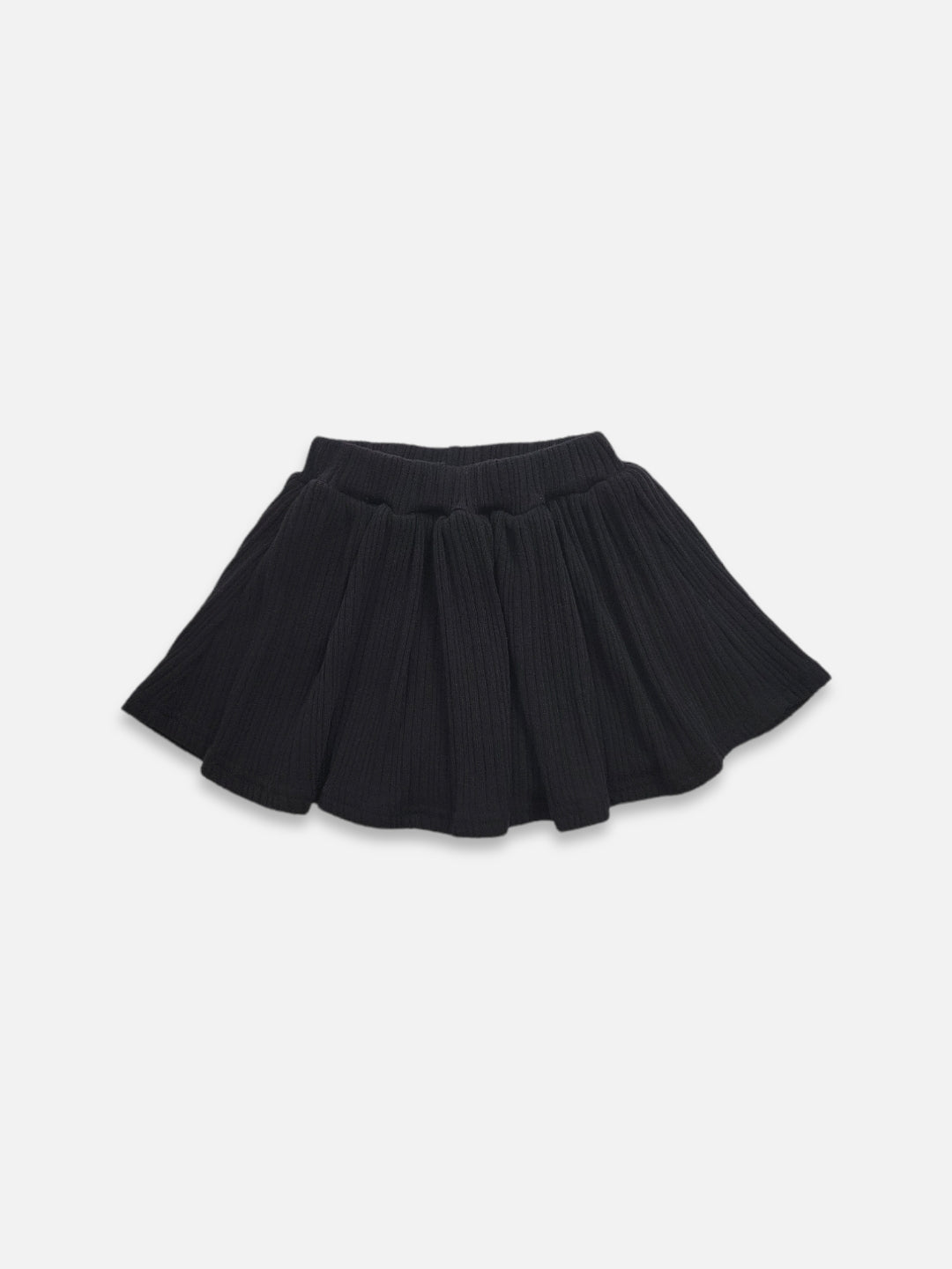 Ellis Ribbed Skirt | Black