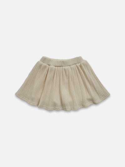 Ellis Ribbed Skirt | Cream