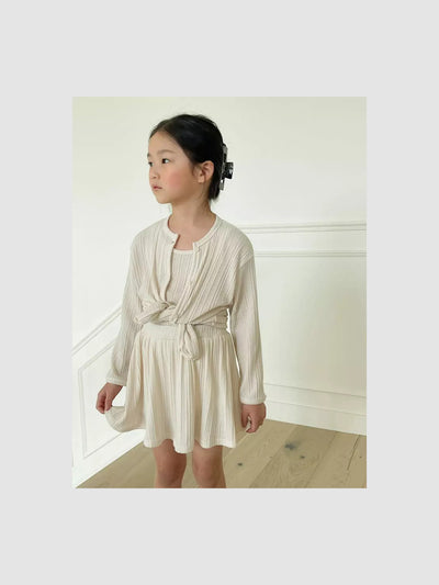 Ellis Ribbed Skirt | Cream
