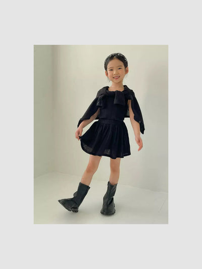 Ellis Ribbed Skirt | Black