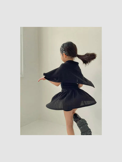 Ellis Ribbed Skirt | Black