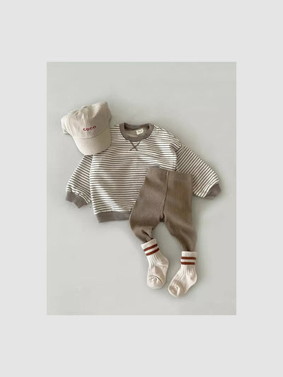 Gender Neutral Baby | Bebe leggings │ Mocha