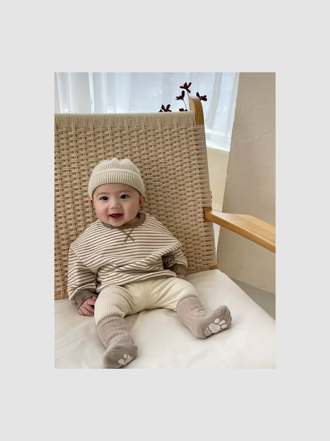 Gender Neutral Baby | Bebe leggings │ Cream