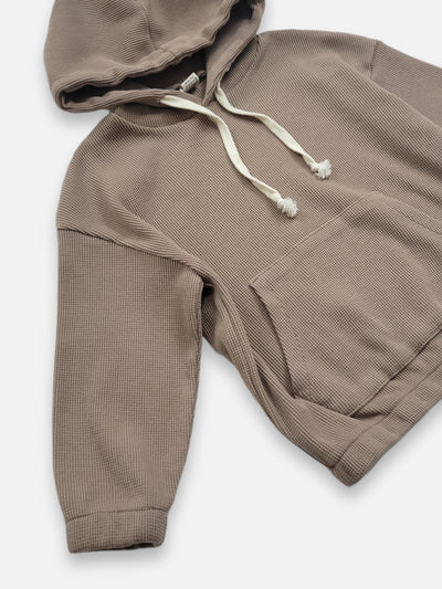 Waffle Hoodie  |  Mocha
