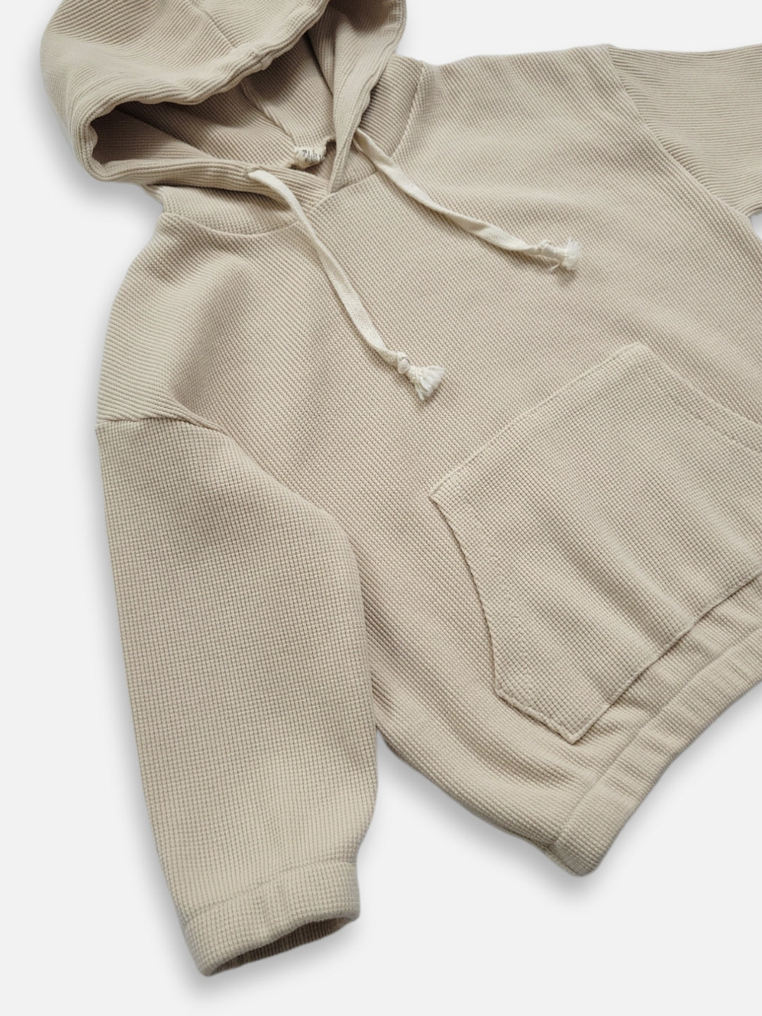 Waffle Hoodie  |  Sand