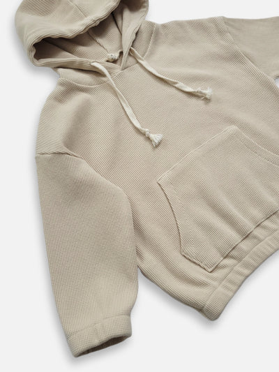Waffle Hoodie  |  Sand