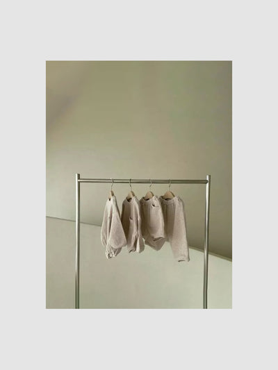 Gender Neutral Kids Billie Waffle Set | Oatmeal