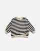 Stripes Sweatshirt | Stripe on navy blue