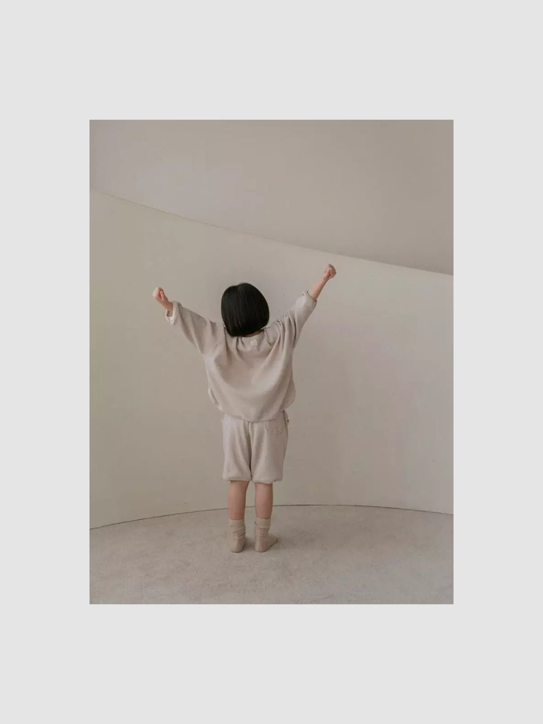 Gender Neutral Baby | Billie Waffle Shorts | Oatmeal waffle