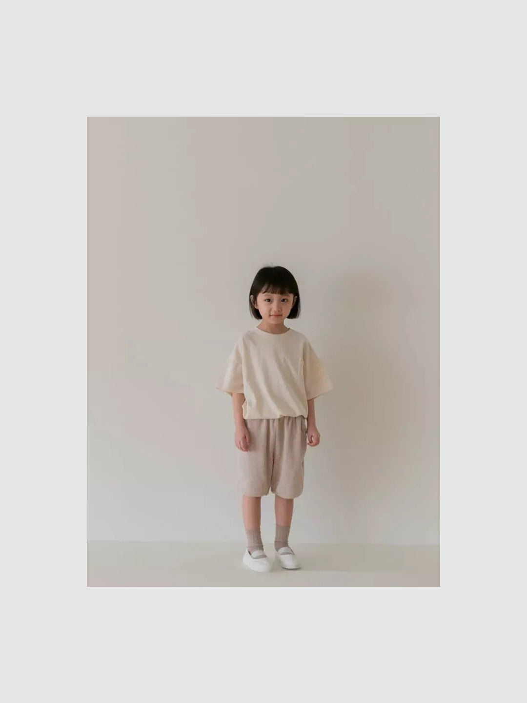 Gender Neutral Baby | Billie Waffle Shorts | Oatmeal waffle