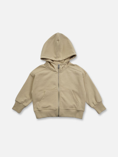Pastel Zip Up Hoodie  |  Eggnog