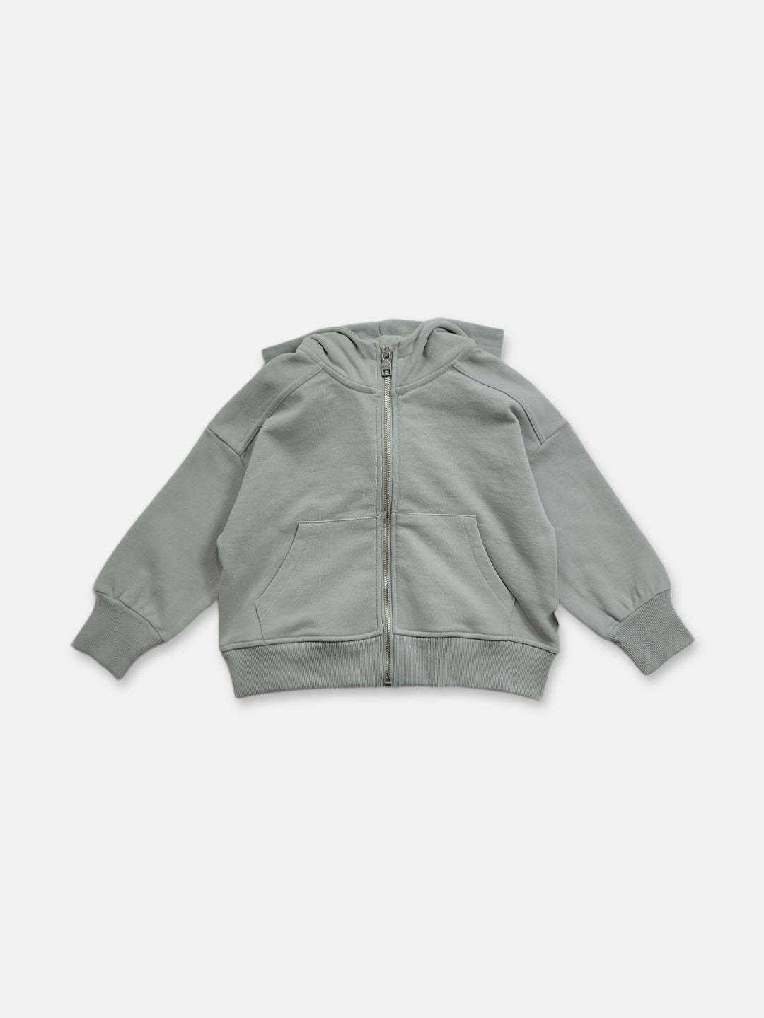 Pastel Zip Up Hoodie  |  Pale Mint