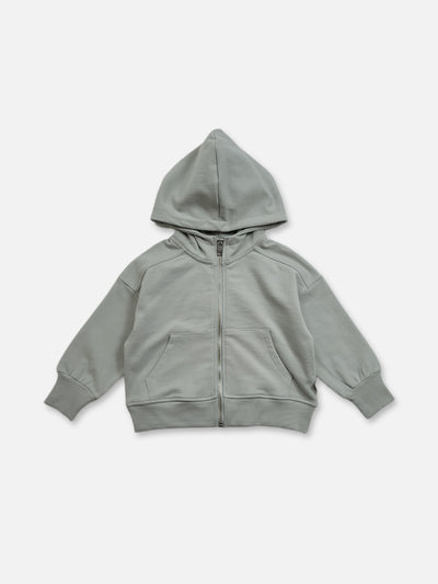 Pastel Zip Up Hoodie  |  Pale Mint