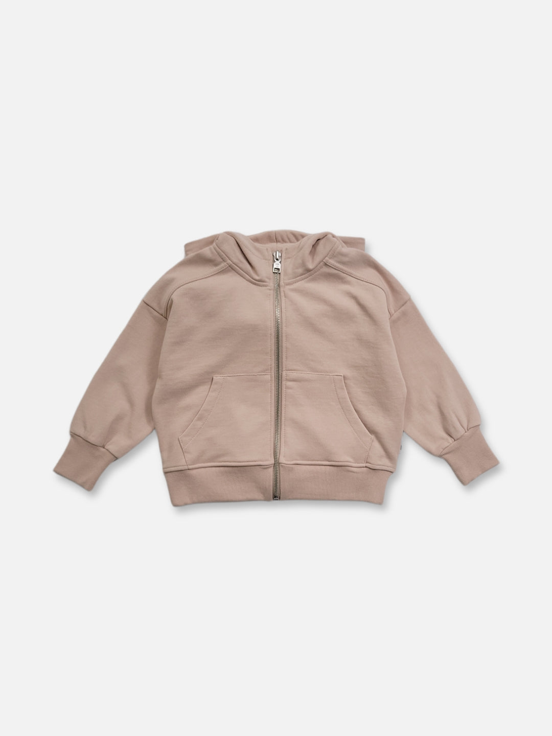 Pastel Zip Up Hoodie  |  Rose