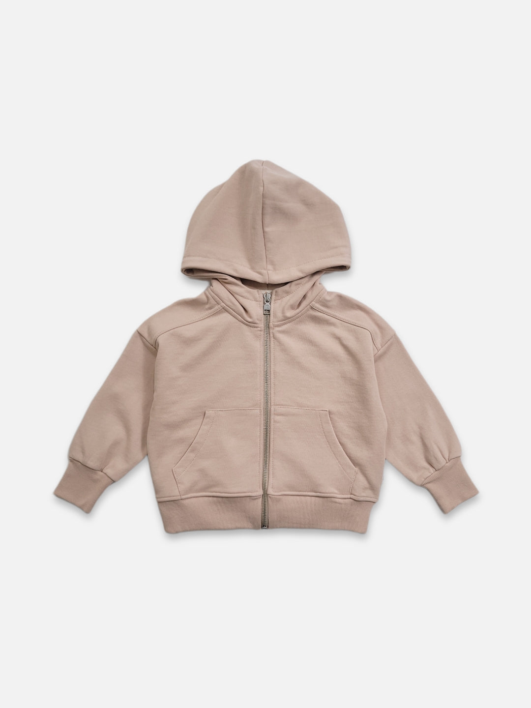 Pastel Zip Up Hoodie  |  Rose