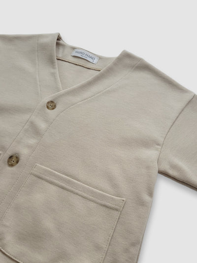 Gender Neutral Kids Clothing | Bonito cardigan │ Beige