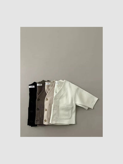 Gender Neutral Kids Clothing | Bonito cardigan │ Black