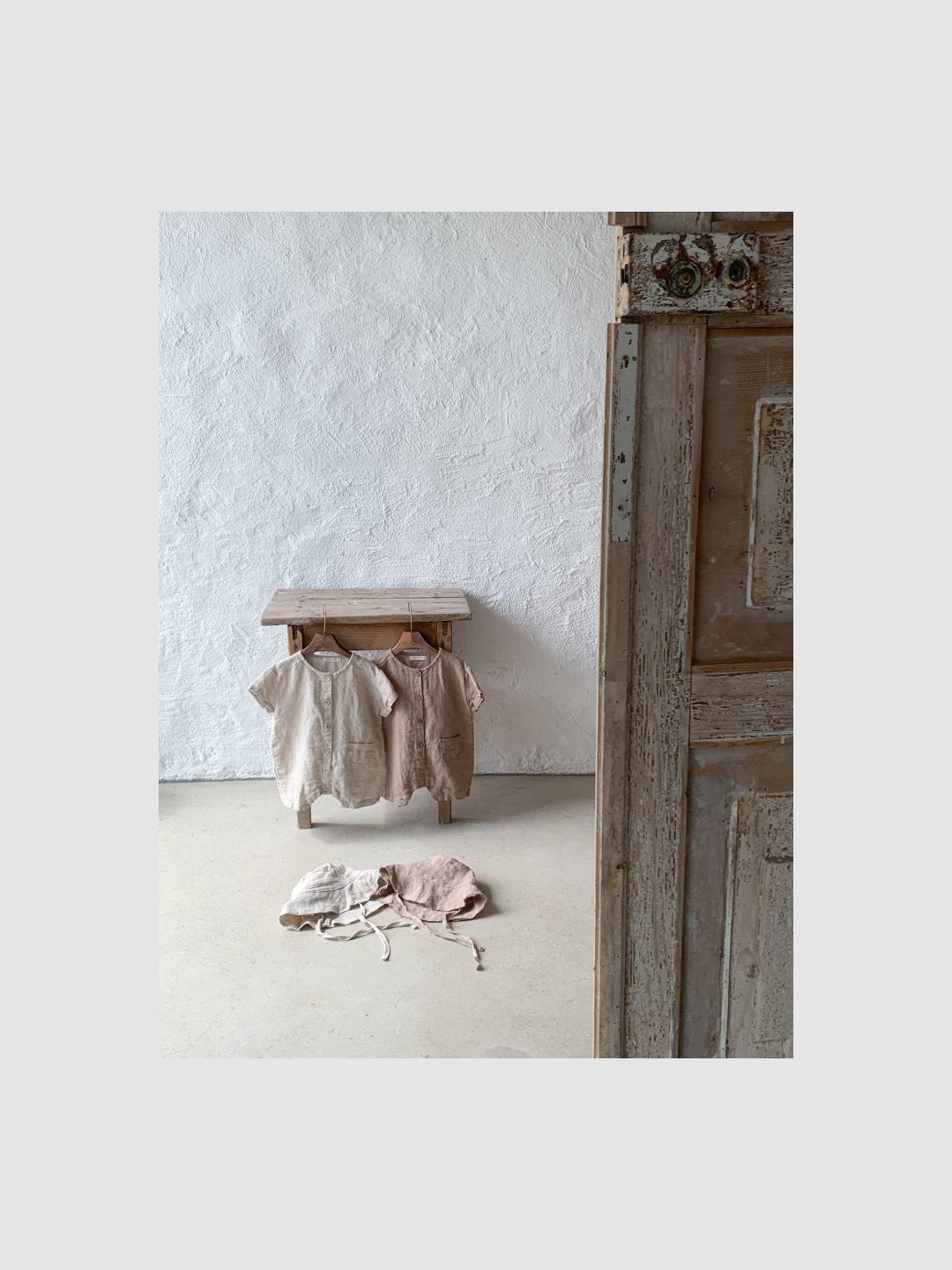 Linen romper │ Oatmeal