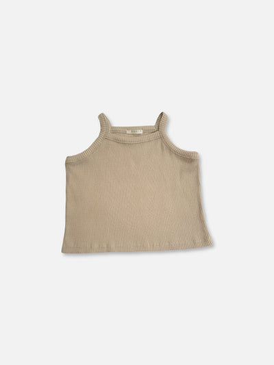 Waffle Cami Set | Beige