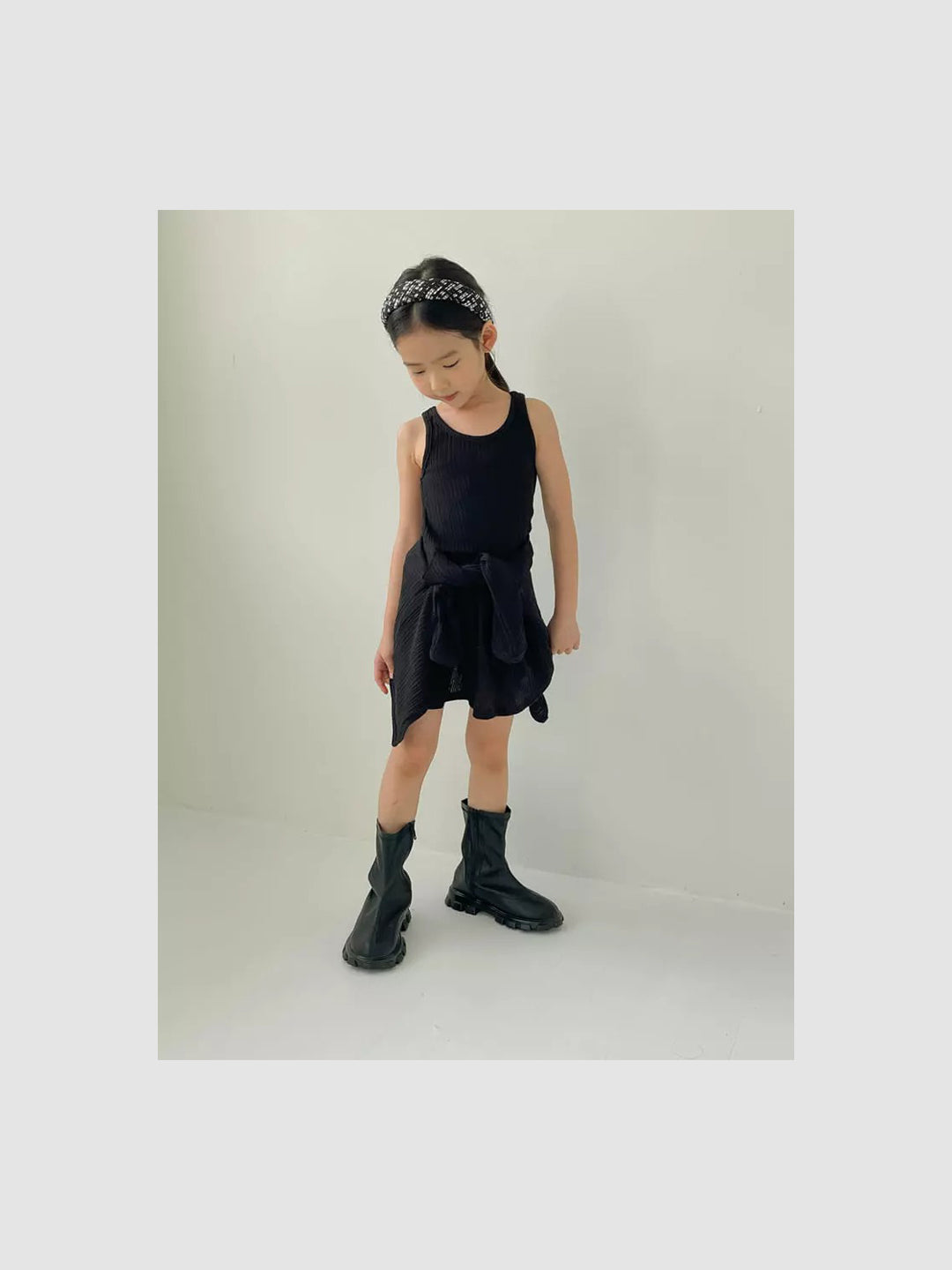 Ellis Ribbed Tank | Black