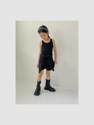 Ellis Ribbed Tank | Black
