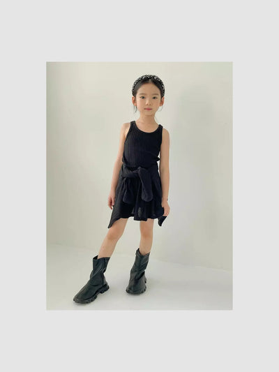 Ellis Ribbed Tank | Black