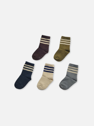 Gender Neutral Kids 3 stripe socks sets