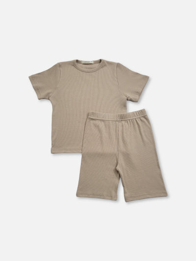 kid beige easywear set