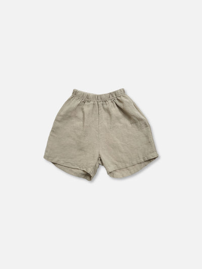 Linen Shortie Set | Oatmeal