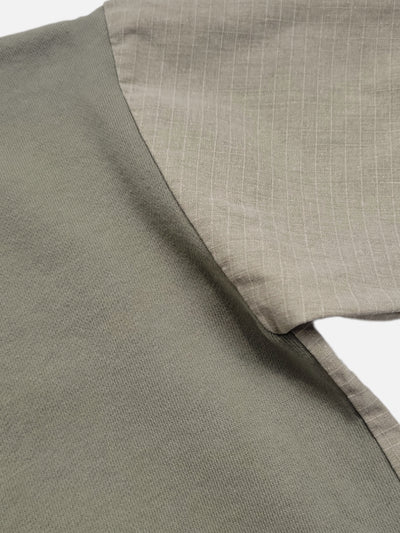 Leo combo sweatshirt | khaki green