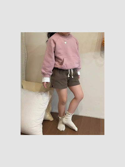 Gender Neutral Basketweave Shorts | Cocoa