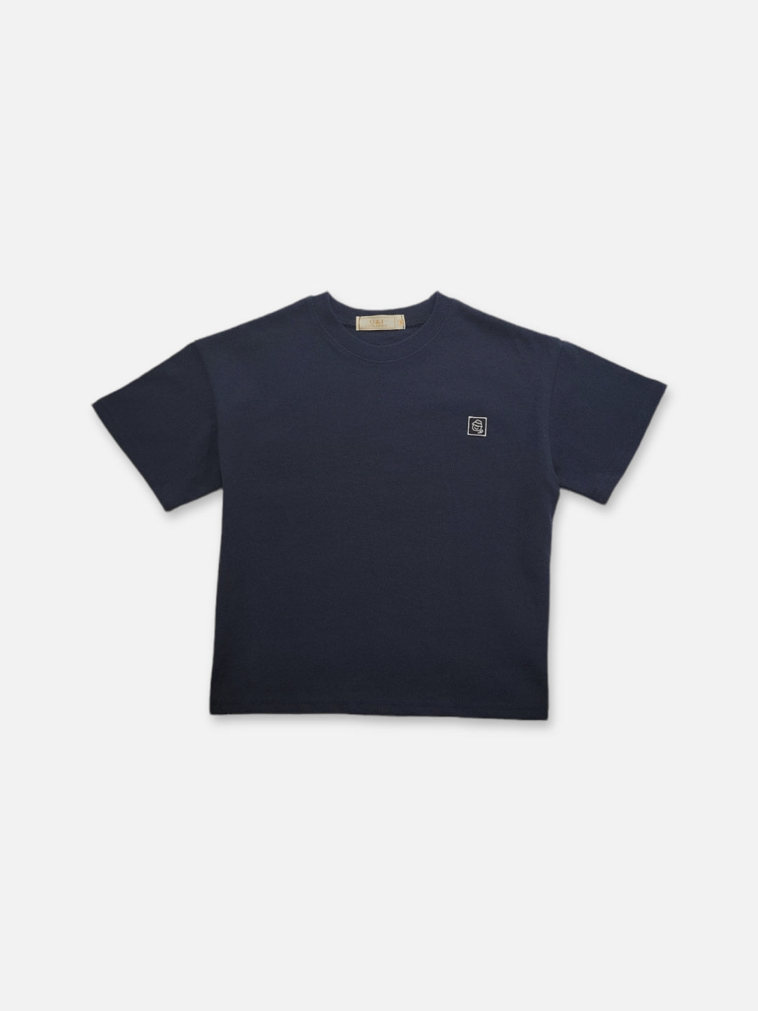 Patch Point Tee | Navy blue