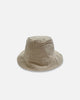 Cotton Bucket Hat  |  Stripe on Beige