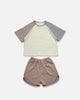 Color Block Shortie Set