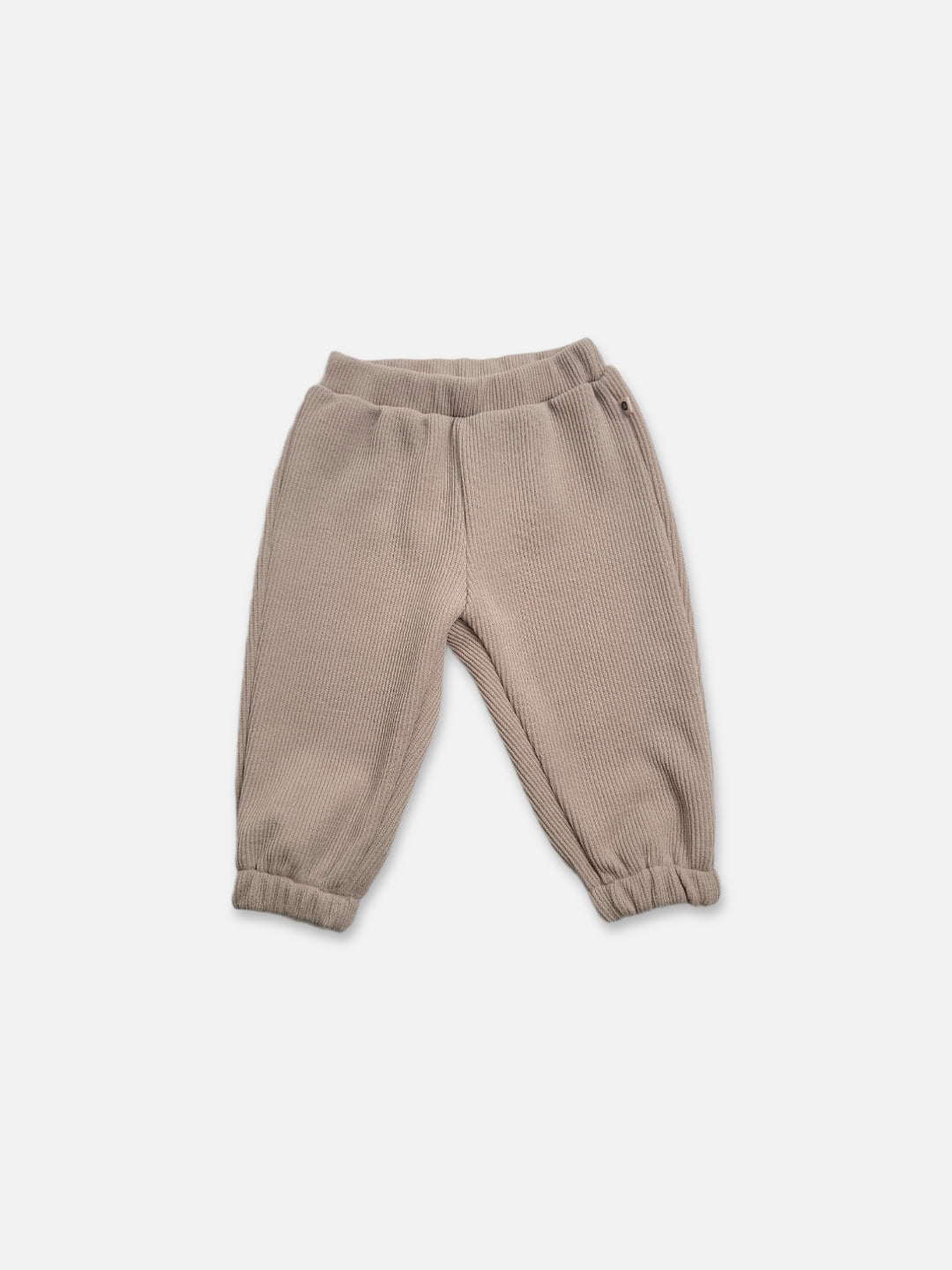 Ribbed baby sweatsuit set  |  Beige