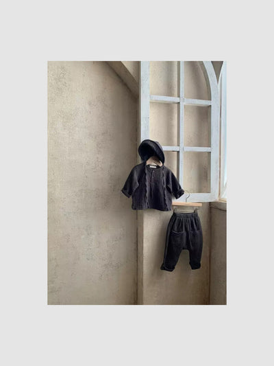Cotton Gauze Shirt and pant  |  Charcoal