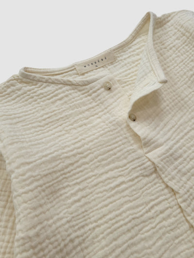 Cotton Gauze Shirt  |  Cream