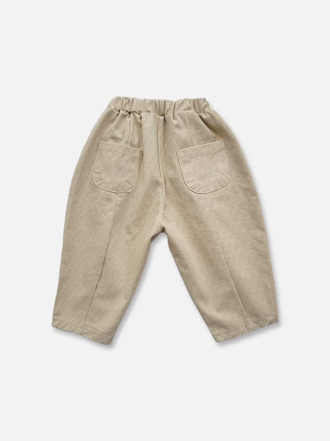 Mini Check Pants  |  Mini check on cream