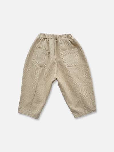 Mini Check Pants  |  Mini check on cream