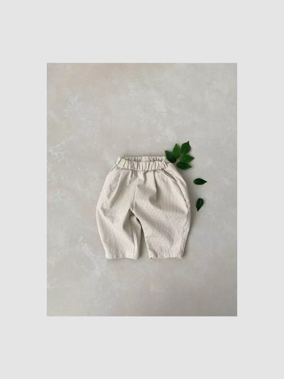 Mini Check Pants  |  Mini check on cream
