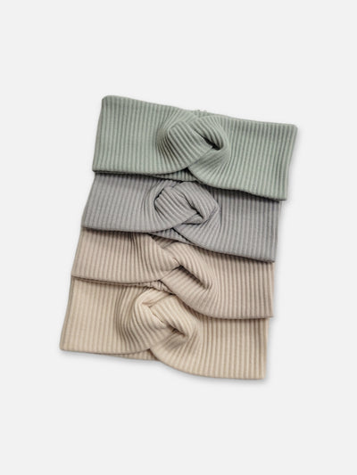 Ribbed Knot Headband | Cream