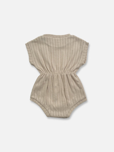 Gender Neutral Caramel romper | Beige