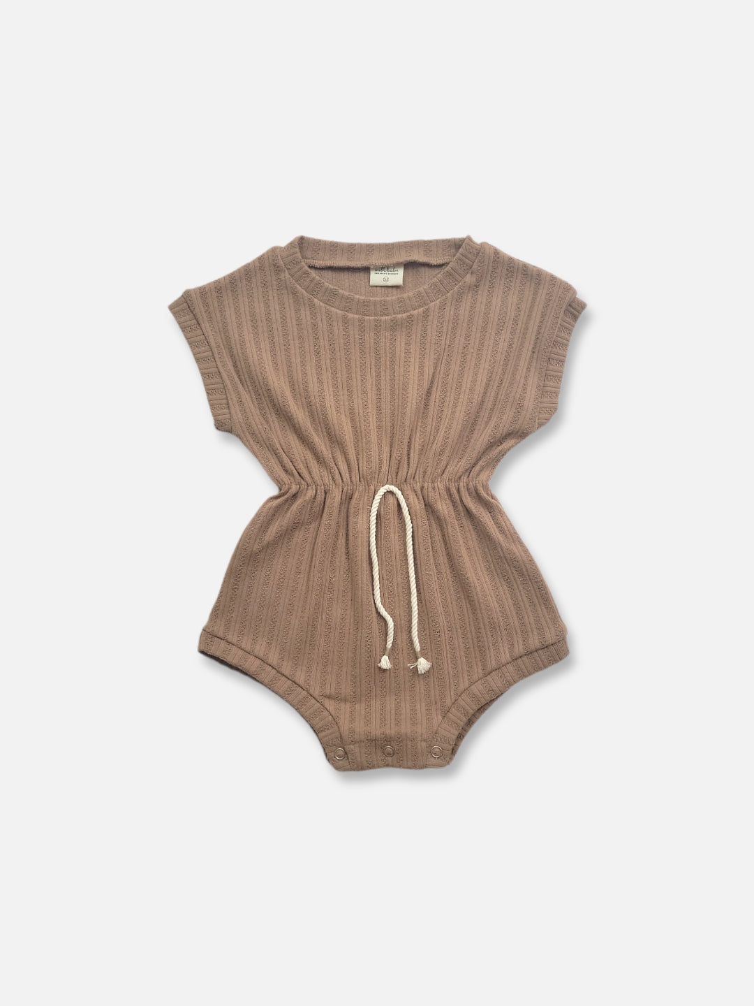 Gender Neutral Caramel romper | Cocoa