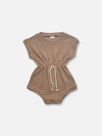 Gender Neutral Caramel romper | Cocoa