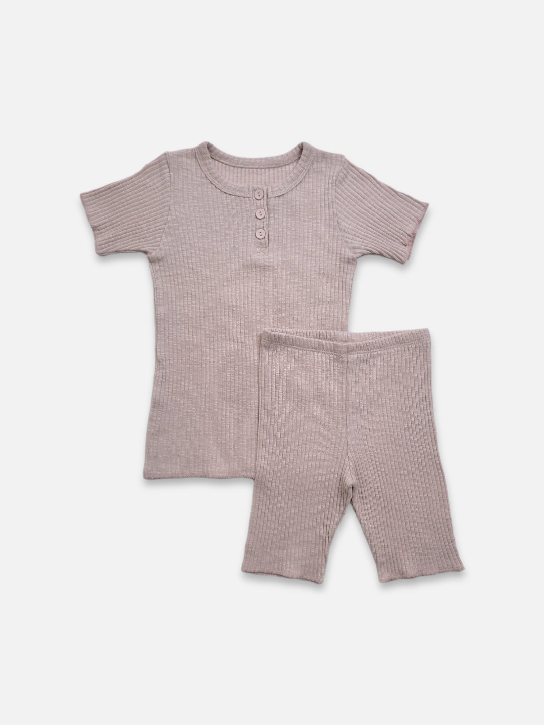 Ribbed Easywear Set | Pale Pink