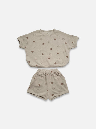 Gender Neutral Babybear Shortie Set | Oatmeal