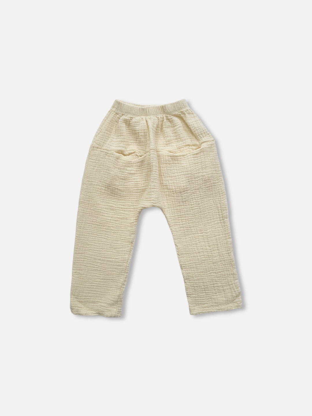 Pocket Cotton Gauze Pants  |  Cream