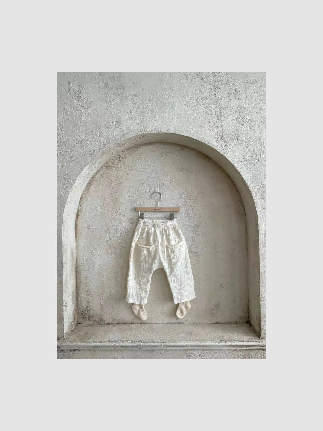 Pocket Cotton Gauze Pants  |  Cream